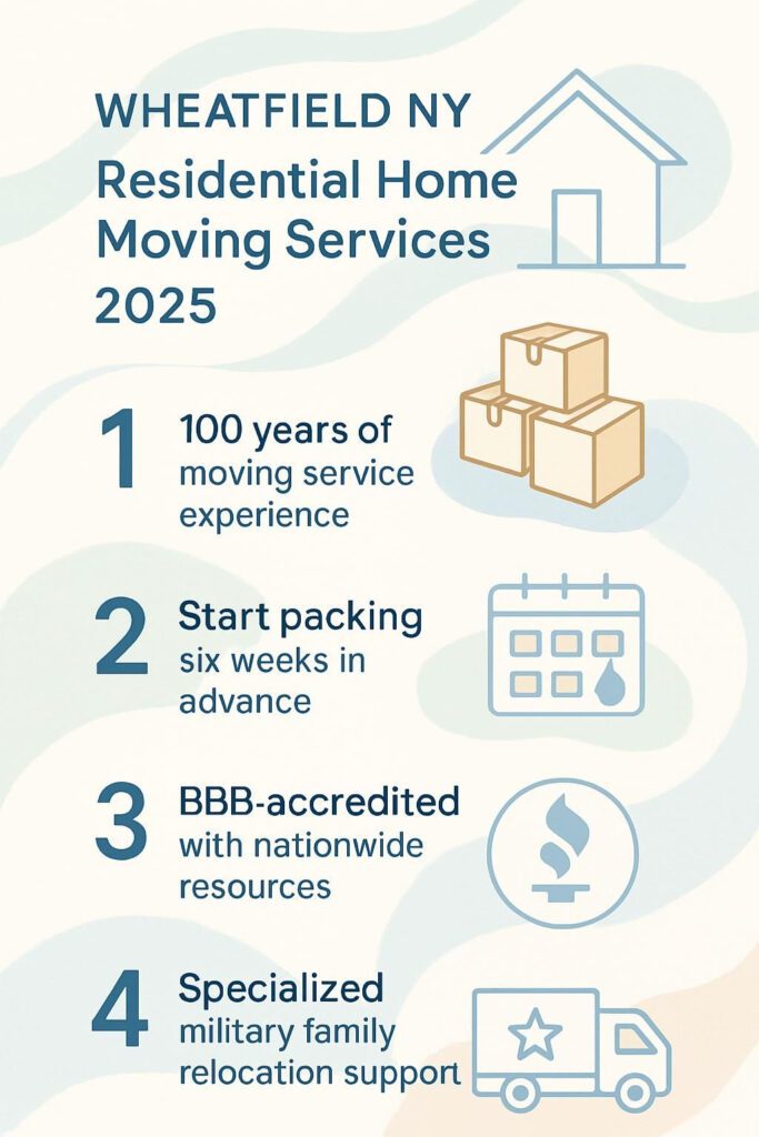 WHEATFIELD NY - Residential Home Moving Services 2025
