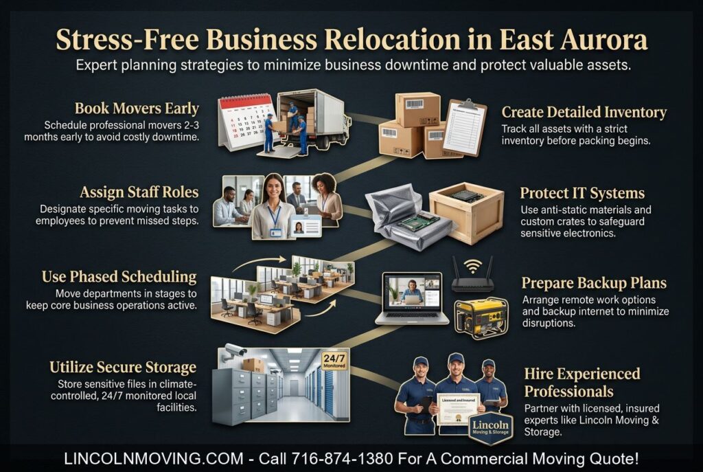 Commercial Movers in East Aurora NY: For A Stress-Free Business Relocation - Call 716-874-1380