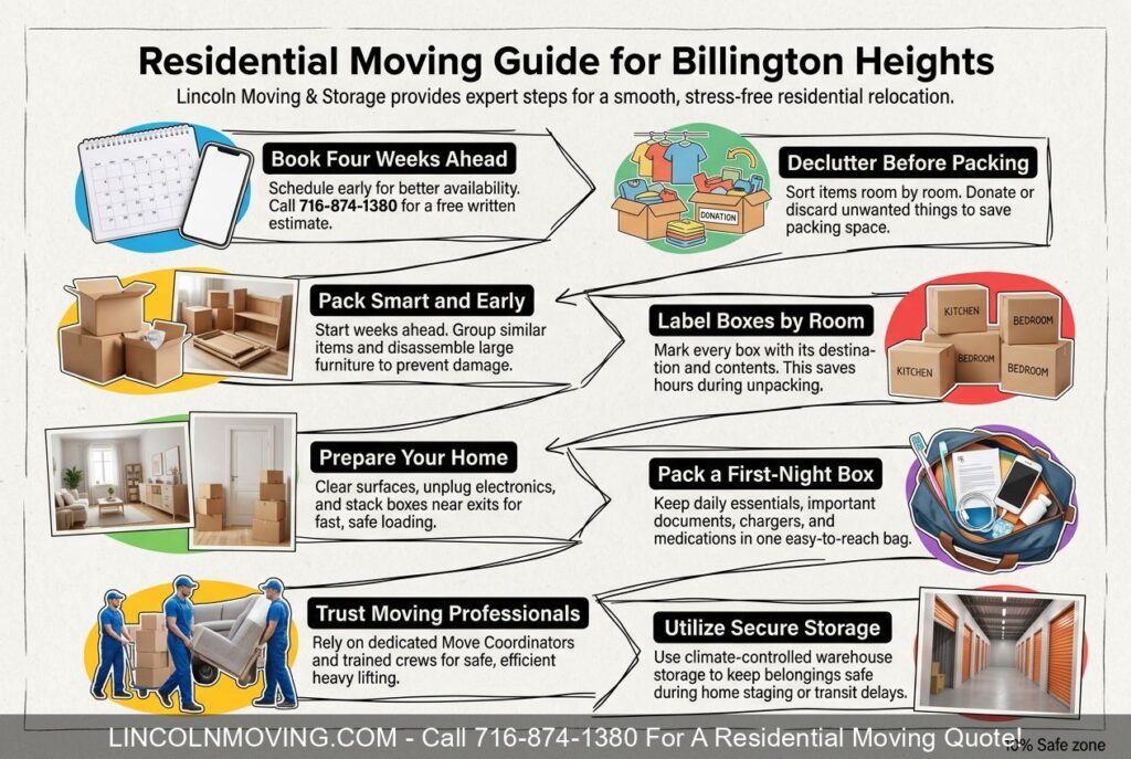 Residential Movers in Billington Heights, NY - Call 716-874-1380