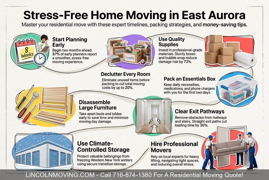 Residential Movers in East Aurora, NY: For a Stress-Free Home Move - Call 716-874-1380