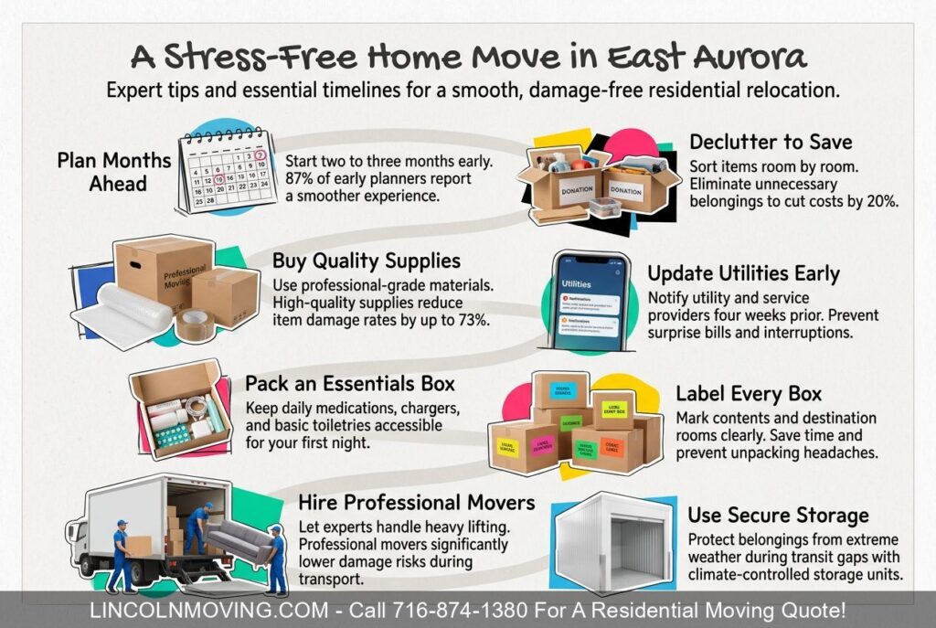 Residential Movers in East Aurora, NY: For a Stress-Free Home Move - Call 716-874-1380
