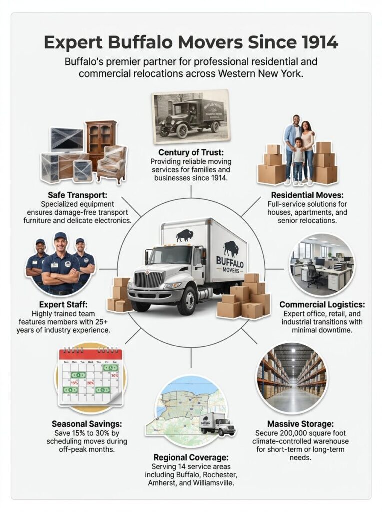 Local Movers Buffalo NY | Residential & Commercial Local Moving - Call 716-874-1380