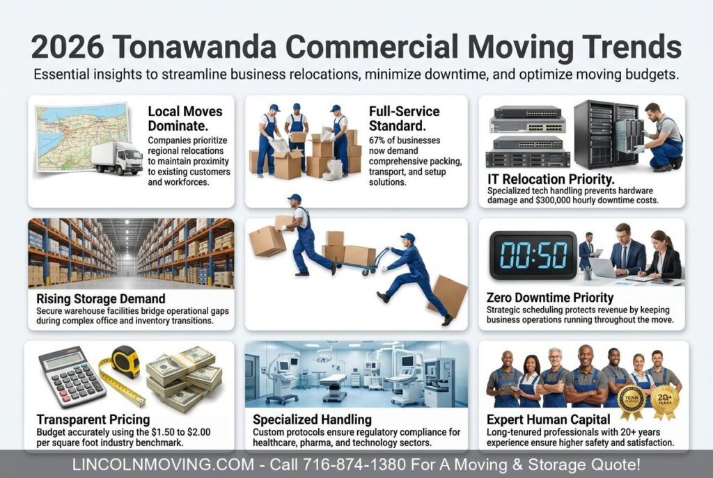 TONAWANDA NY - Commercial Movers Trend Report - Call 716-874-1380