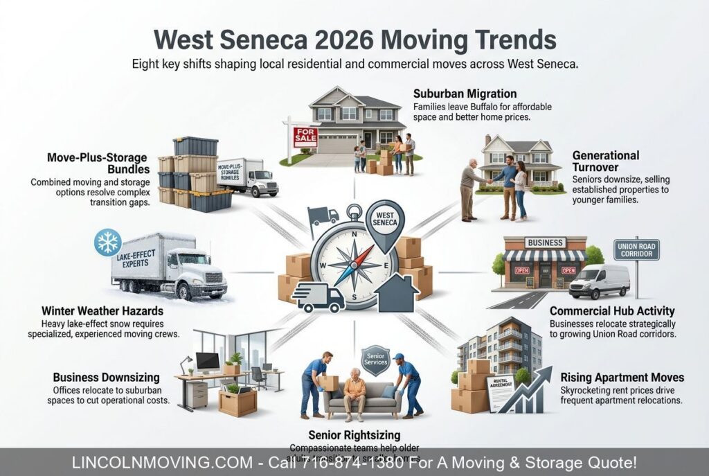 Local Movers WEST SENECA NY | Residential & Commercial Local Moving Company Trend Report - Call 716-874-1380