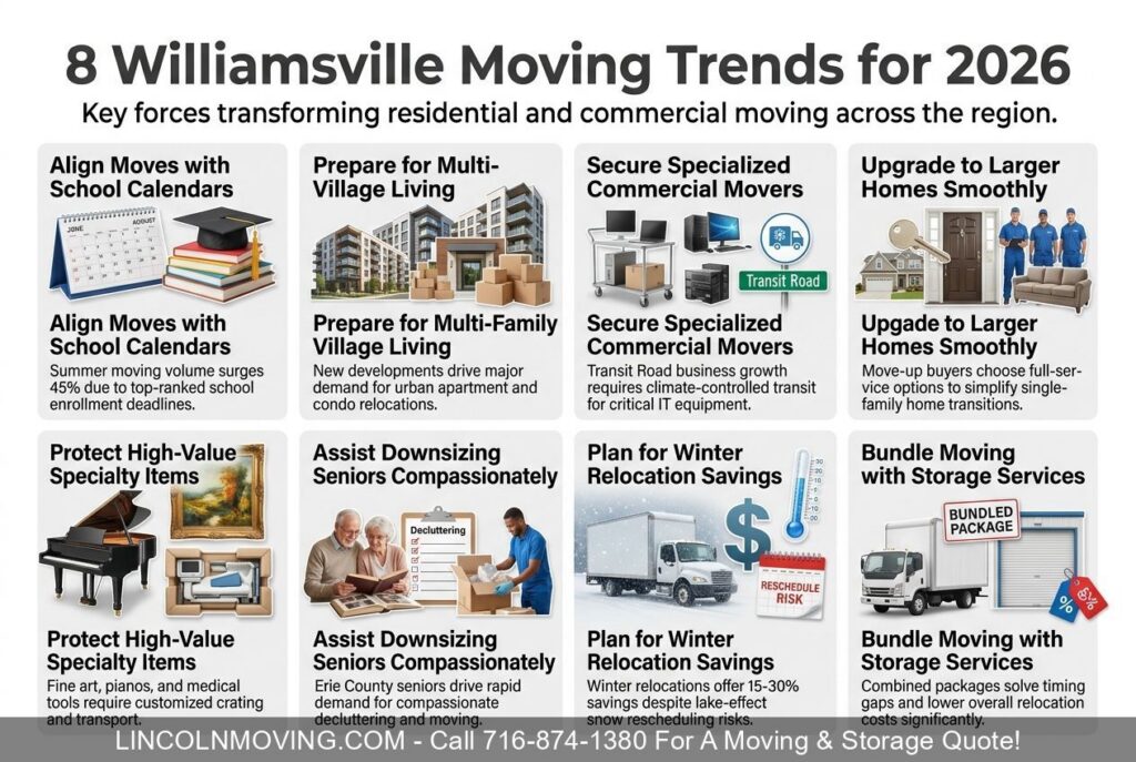 Local Movers WILLIAMSVILLE NY | Residential & Commercial Local Moving Company Trend Report - Call 716-874-1380