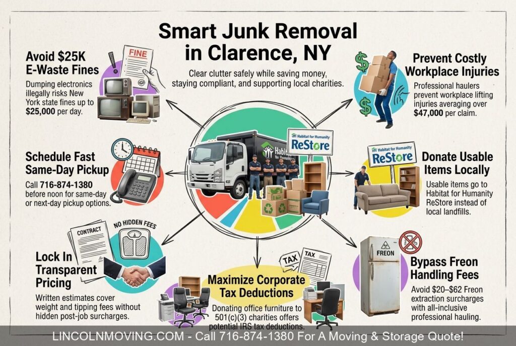 Junk Removal & Hauling In CLARENCE NY - Call 716-874-1380