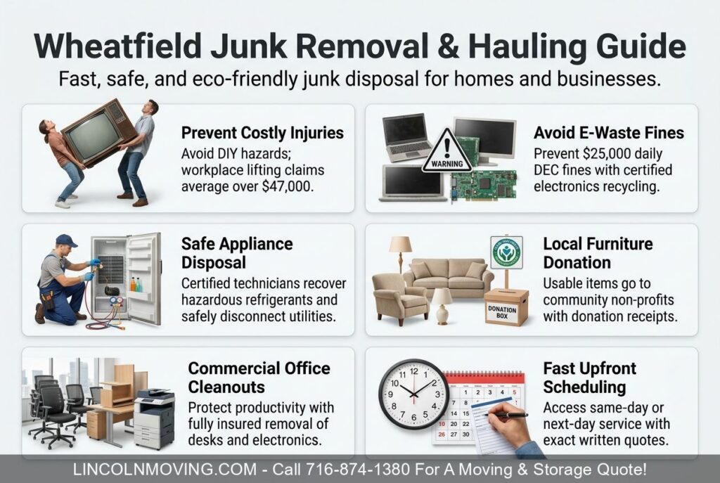 Junk Removal & Hauling In WHEATFIELD NY - Call 716-874-1380