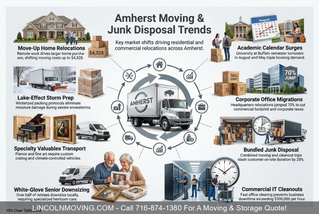 Local Movers AMHERST NY | Residential & Commercial Local Moving Junk Disposal Company Trends - Call 716-874-1380